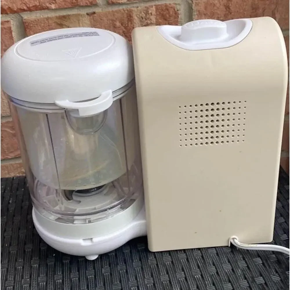 Béaba Babycook Express Baby Food Maker, Oat; Steam, Cook, Blend, Dishwasher Safe